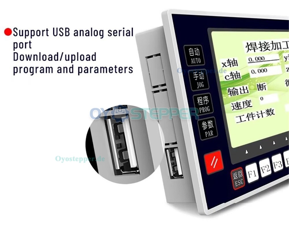 Programmierbarer Servomotor-/Schrittmotor-Controller mit 2/3/4-Achsen Drehzahlregelung CNC-Bewegungssteuerung